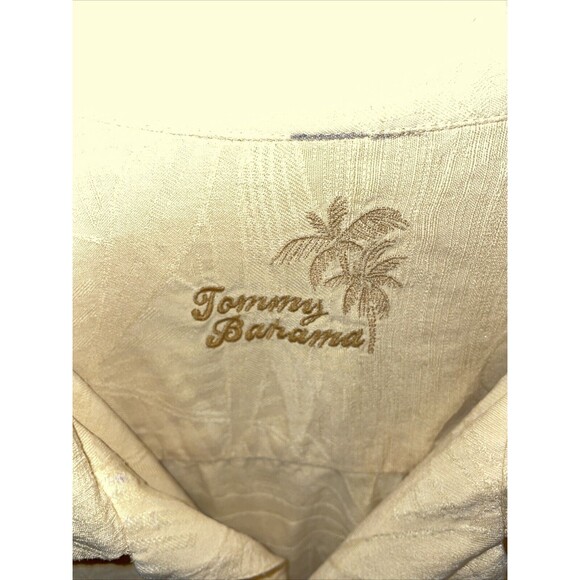 Tommy Bahama Men’s Hawaiian Shirt Size 2XL Yellow Floral Beach Island Cruise - Picture 2 of 12